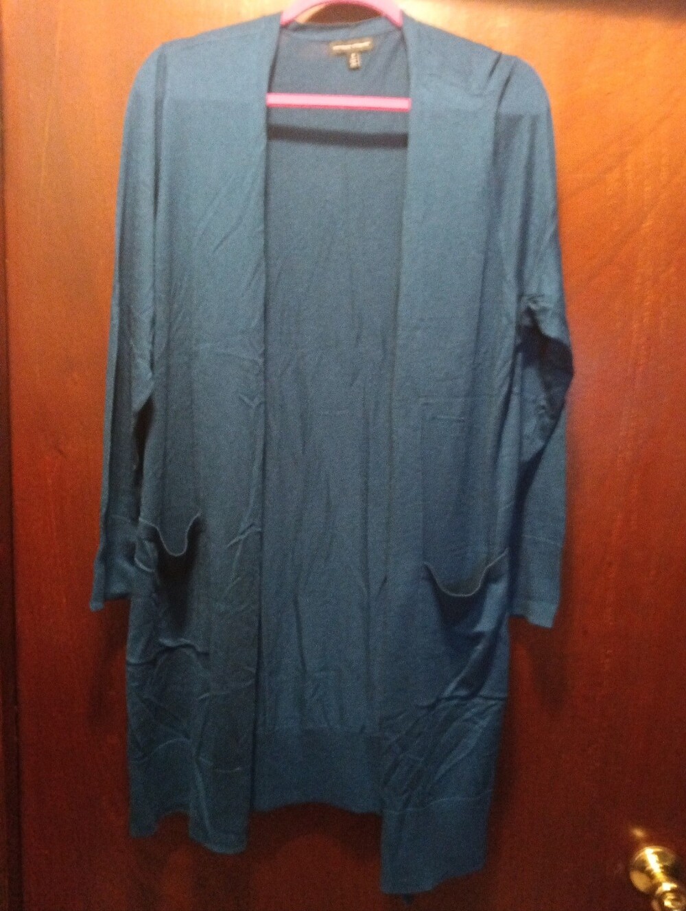 Universal Standard Woman's Size Small Open Front Long Cardigan Blue NWT